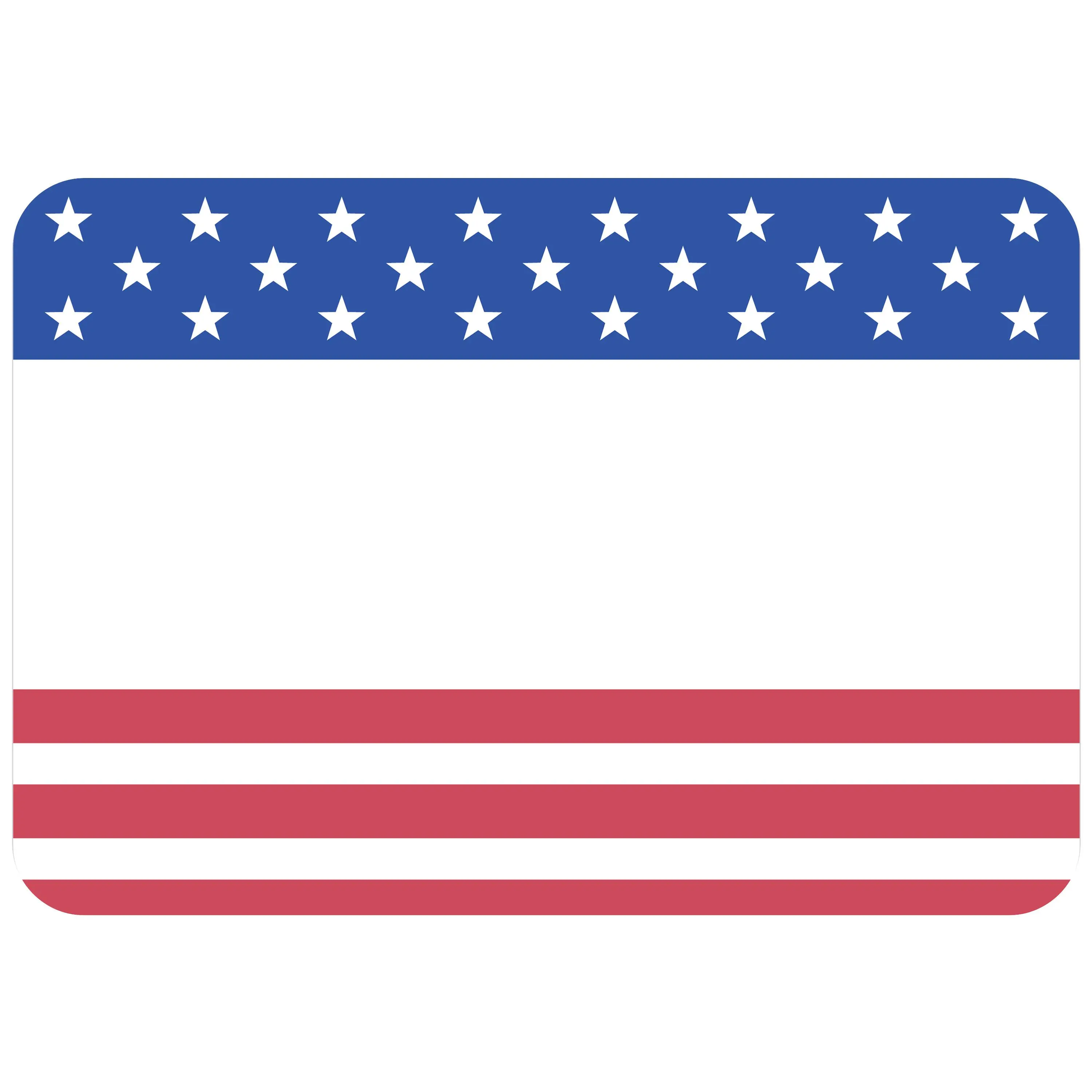 Avery Adhesive Name Tags - American Flag Design, Stars & Stripes, 2-1/3" x 3-3/8", 80 Stickers (80024)