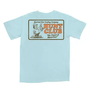 Hunt Club T-shirt Comfort Color Chambray Screenprinted Casual Shortsleeve Crewneck