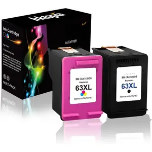 Remanufactured Ink  Replacement for  63XL 63 XL Black and Color use with  Officejet 5255 5258 3830 3833 4650 Envy 4520 4516 DeskJet 1112 2132 3633 3634 Printer