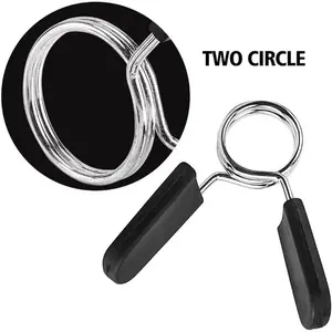 2PCS 25/28/30 mm Barbell Clamp Spring Collar Clips Gym Weight Dumbbell Lock Standard Lifting Kit Barbell Lock Fitness Tools