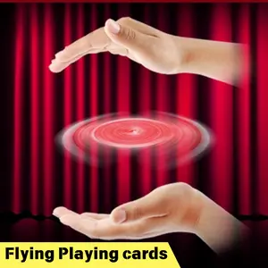 Flying Poker Magic Set with Hummingbird Card - Spinning & Floating Close - up Magic Prop