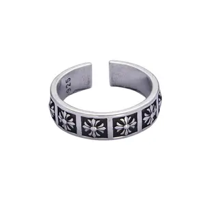 Vintage Noir Connections Silver Antique Ring