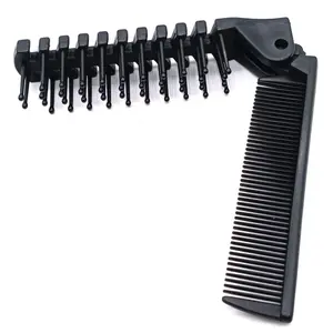 Travel Comb Brush Combo Folding Foldable Collapsible Small Mini Purse Pocket Size Portable Hair Women Men