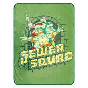 Teenage Mutant Ninja Turtles "Sewer Squad" Fleece Throw Blanket | 45 x 60 Inches