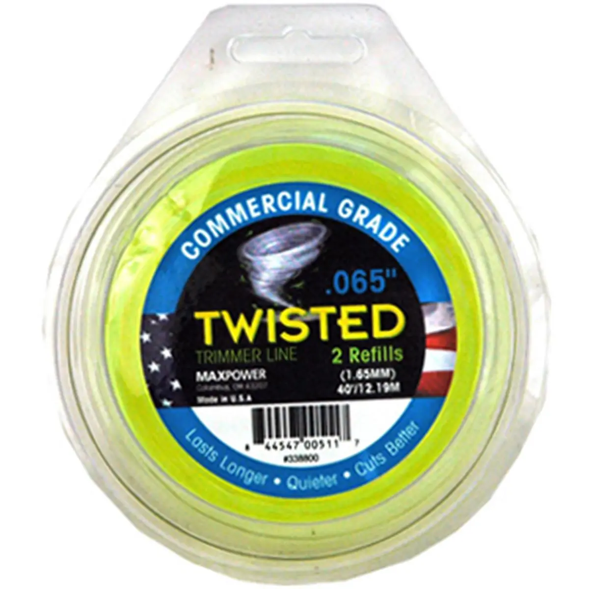 212 MAIN Premium Twisted Trimmer Line - 0.080 in., 40 ft., Garden Products, Residential Grass Trimmer Tool for Garden & Lawn Maintenance