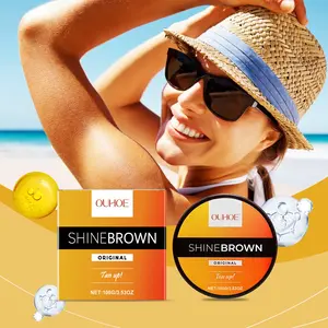 Ouhoe Sunburn Repair Gel, Aloe Vera Gel for Even Tan, Natural Effect, Added Vitamin E, Enhances Skin Resistance, Summer Beach Use