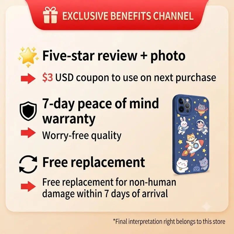 Free replacement for non-humandamage within 7 days of arrival