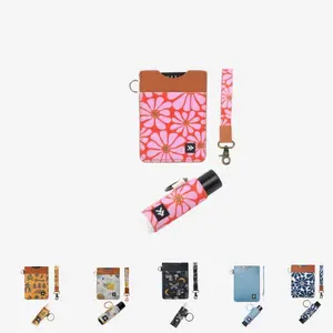 Thread Vertical Leather Wallet, Wristlet Keychain & Chapstick Holder Keychain 3-Piece Everyday Carry Bundle Thread Vertical Leather Wallet, Wristlet Keychain & Chapstick Holder Keychain 3-Piece Everyday Carry Bundle