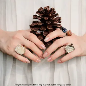Universal Ring Order-Handmade Natural Stone Ring Daily Wear Healing Summervibes