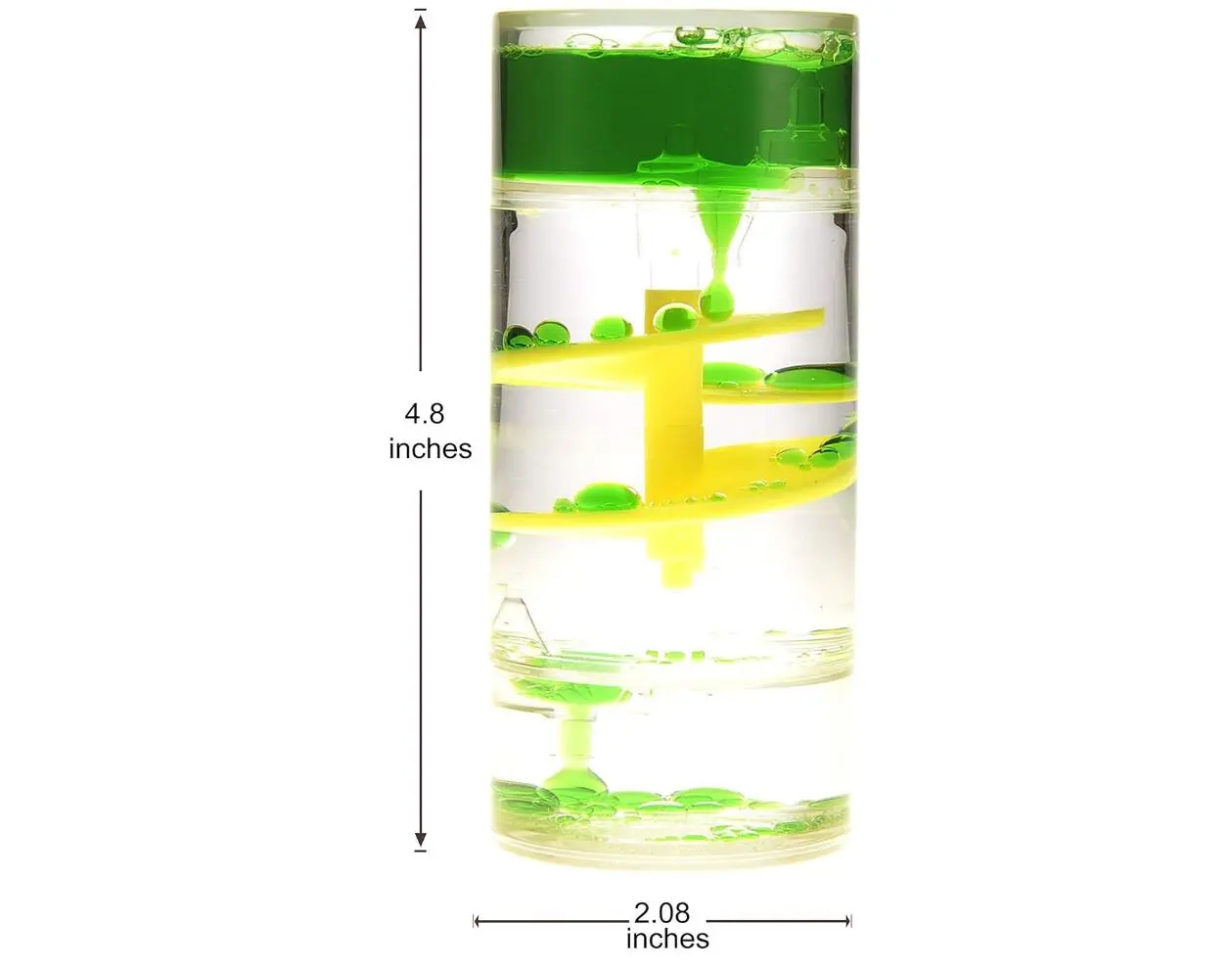 Cylinder Liquid Motion Bubbler Tube | Liquid Sensory Toy Timer | Calm and Relaxing Fidget Office Desk Toy | Helps with Anxiety, Austism, ADHD ideal birthday