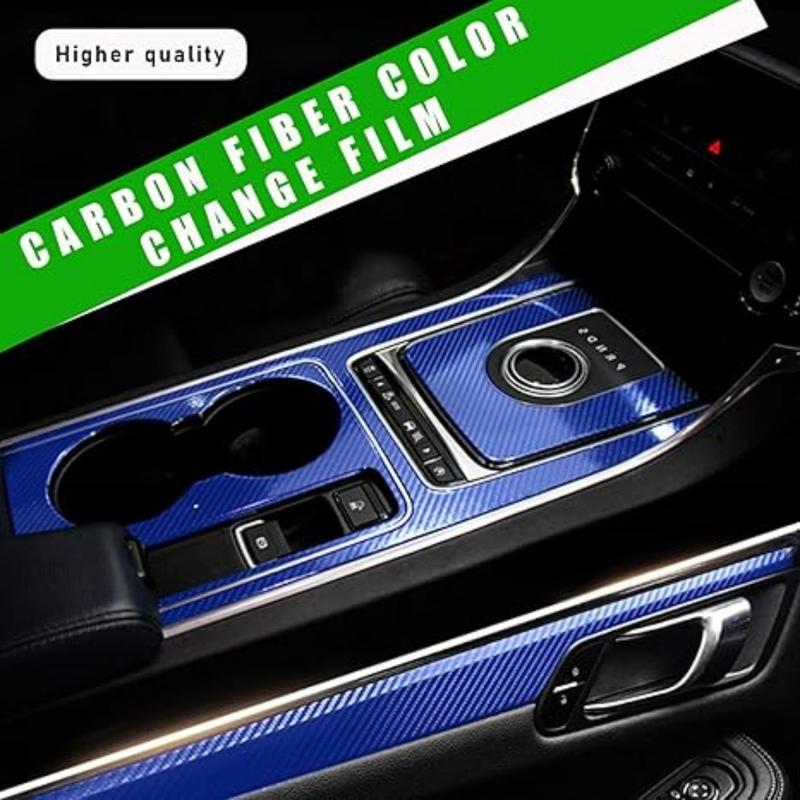 FONESO Car Body Sticker with Cutter and Hand Tool Kit, 60 x 8 inch Car 7D Matte Carbon Fibre Vinyl Film Wrap Protector Sticker, 5FT Self-Adhesive Air Bubble Free Easy to Install, Universal For All Cars SUVs Sedan Coupe Truck Pickup Bike Motorcycle