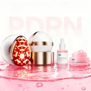 INIA SPHERA & PDRN Peptide Repair Skincare Bundle – RF & LED Anti-Aging Facial Device with EMS Microcurrent, Red Light & Cryo Cooling for Lifting & Firming, Plus Peptide Cream & Serum for Deep Repair & Hydration.,Mother's Day Special Gift