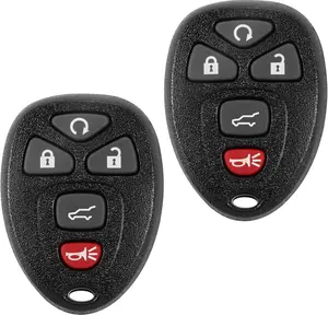 Key Fob, Keyless Entry Remote Start Control Replacement Fits for GMC Acadia 2007-2016 Yukon XL/Chevy Suburban Tahoe Traverse/Cadillac Escalade SRX/Buick Enclave FCC ID: OUC60270, OUC60221, 15913415