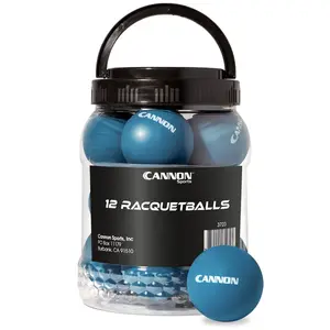 Cannon Sports 12 Pack Teal Racquetballs - Standard Racquetball Size, High Visibility Teal, Durable Rubber Construction - Perfect for Practice, Training, Recreational, and Competitive Games