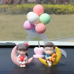 Cartoon Couple Car Ornament, Cute Car Dashboard Decoration, Car Interior Decoration, Home Decoration, Gift for Friend, Family, Car Interior Decorative