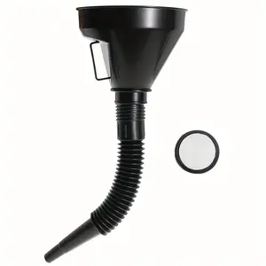 Spill-Proof Car Oil Funnel, Flexible Car Oil Funnel with Wide Mouth & Handle, Auto Fuel Funnel, Oil Change Tool, Engine & Transmission Repair Tool