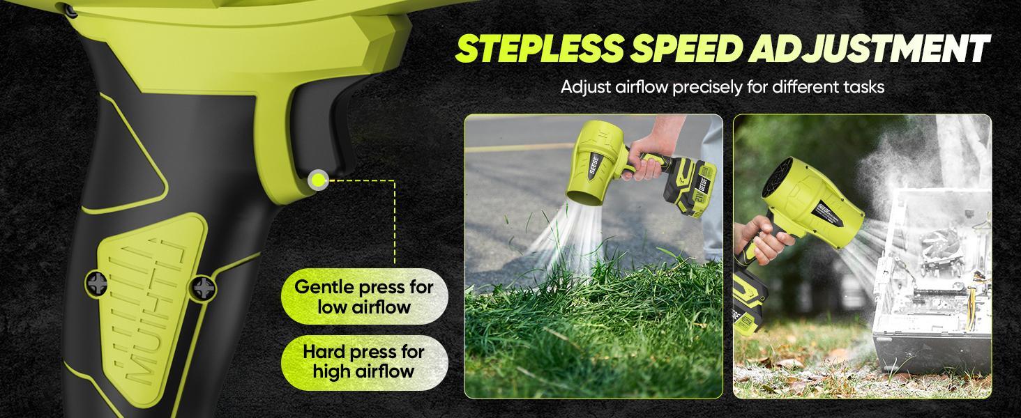 SEESE 21V Cordless Car Cleaning Kit with 1000 PSI Pressure Washer & 1000G Turbo Leaf Blower | Portable Power Washer and Air Duster for Car Washing, Drying, Patio & Garden | Fathers Day Gift