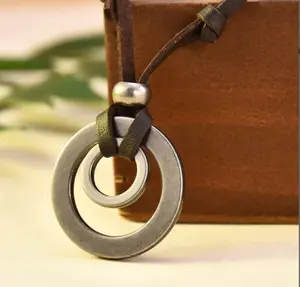 Fashion Trend Double Round Hollow Cowhide Rope Chain For Women Party Birthday Custom Jewelry