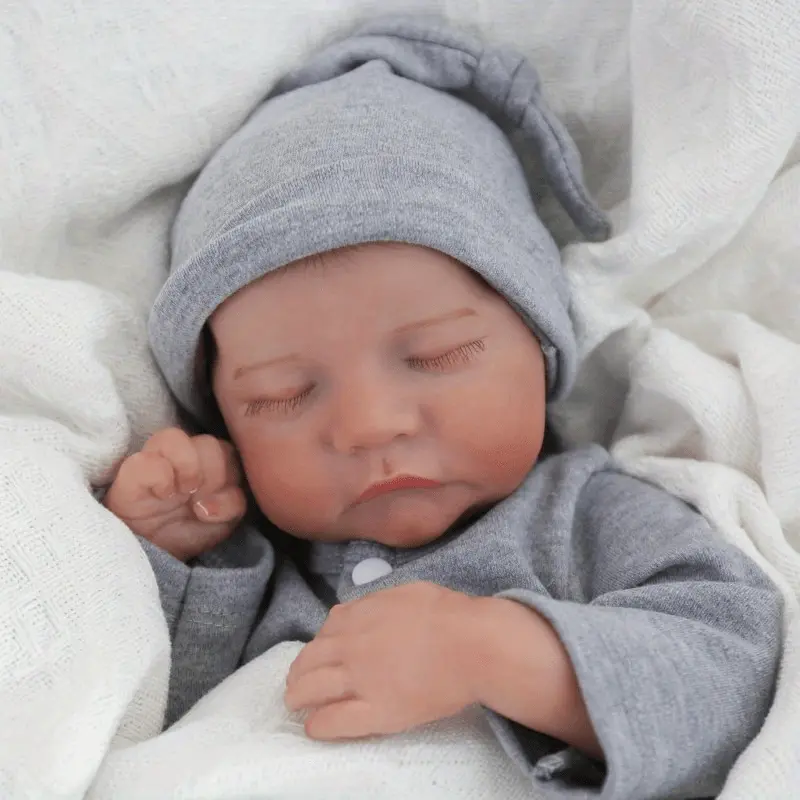 Lifelike Reborn Baby Dolls 18 Inch Full vinyl body Real Life Baby Dolls gifts for Mother's Day Valentine's Day Children's Day & Christmas