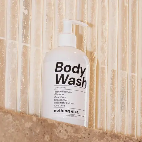 [Nothing Else] Organic Body Wash - Preservative-Free Shea Butter Aloe Vera Coconut Olive Jojoba Oil - Sensitive Skin Gentle Moisturizing Natural Liquid Soap Hydrating