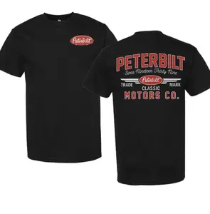 Peterbilt Classic T-Shirt 2 Sides, Perfect for Car Enthusiasts, Top Cotton Menswear, Car Lover Cotton Top, 4th of July Outfit