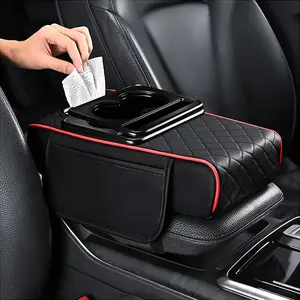 Car Center Console Armrest Pad, Multifunctional 4 in 1 Pad for Car Armrest Box, Car Storage Bag, Car Console Organizer, Car Interior Accessories, Car Organization Supplies