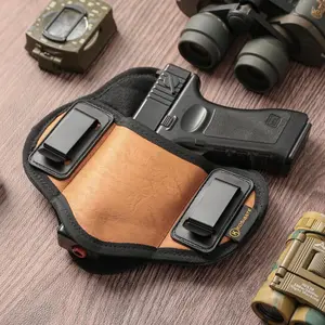 Tactical Pancake Holster, Concealed Carry Gun Holster for Men, Universal IWB Holster for Pistol, Fits Glock 19 17 20 23 | Beretta 92 FS, PX4, XDM, MP with Laser.