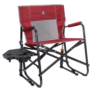 Freestyle Rocker XL Portable Folding Rocking Chair and Outdoor Camping Chair with Side Table