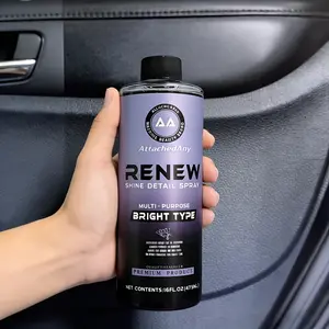 AttachedAny Plastic Restorer – 16oz Restores Black Gloss on Interior Trim; Repairs Steering Wheel Wear, Yellowed or Whitened Plastics, Cracked Tires, Faded Bed Rails, Mirror Covers, Oxidized Rocker Panels, and Aging Seats & Dashboards