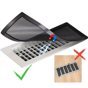 Magnetic Vent Cover, 6 Counts Mesh Grille, Dust & Debris Prevention, Pest Control, Ideal for Ceiling & Floor Vents-MM1