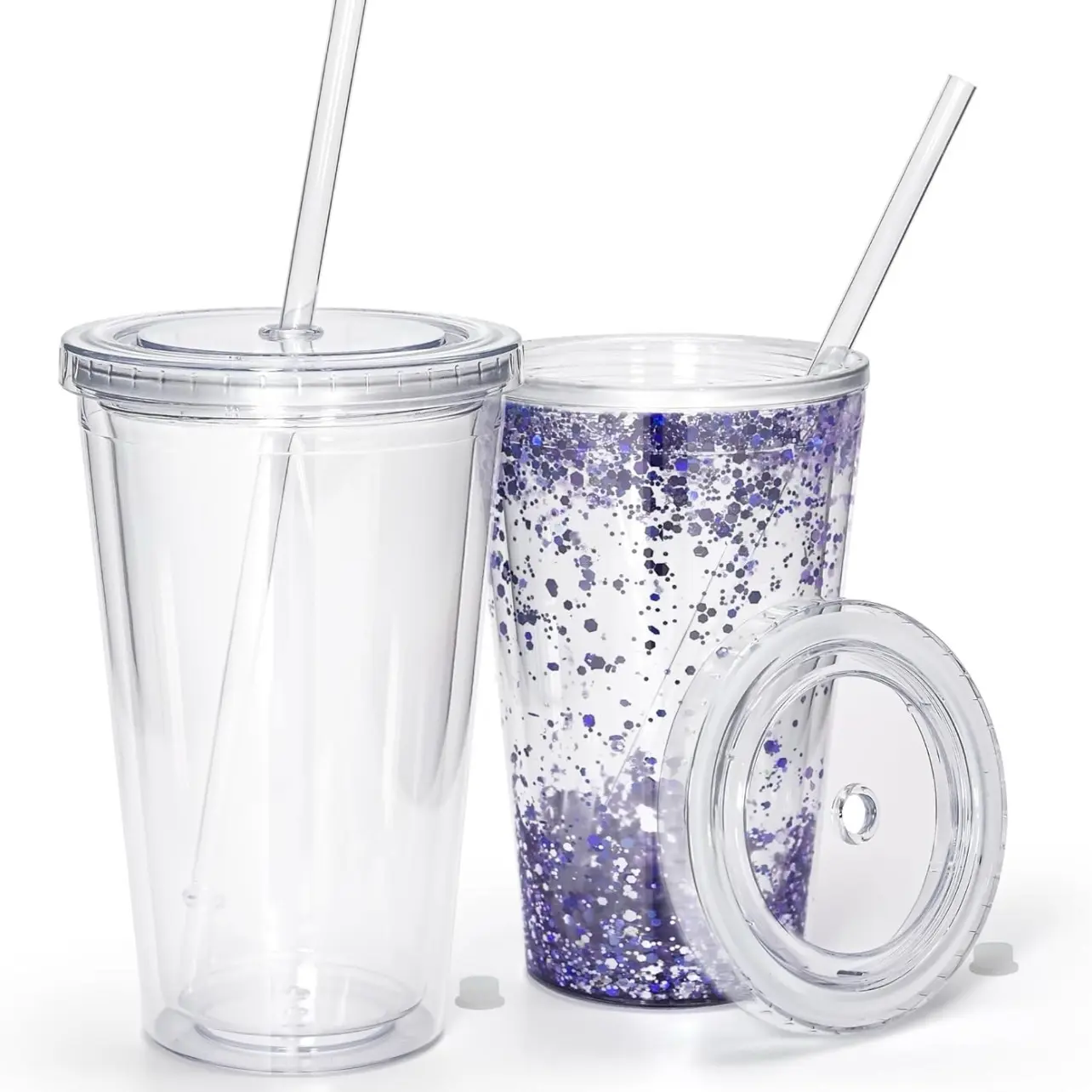 16oz Acrylic Snow Globe Cups for Kids