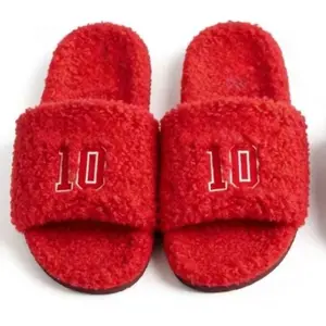 Men’s & Women’s Cozy Fuzzy Plush Slippers – Soft Indoor & Light Outdoor Shoes
