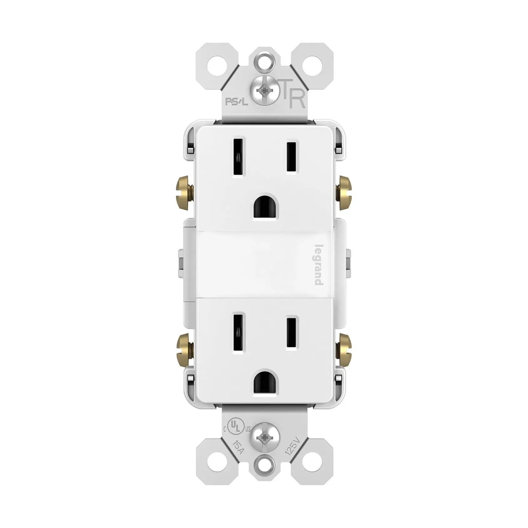 Legrand Radiant Adjustable LED Night Light Outlet, Nightlight Electrical Outlets, Tamper Resistant, Safe for Kids, White, NTL885TRWCC6