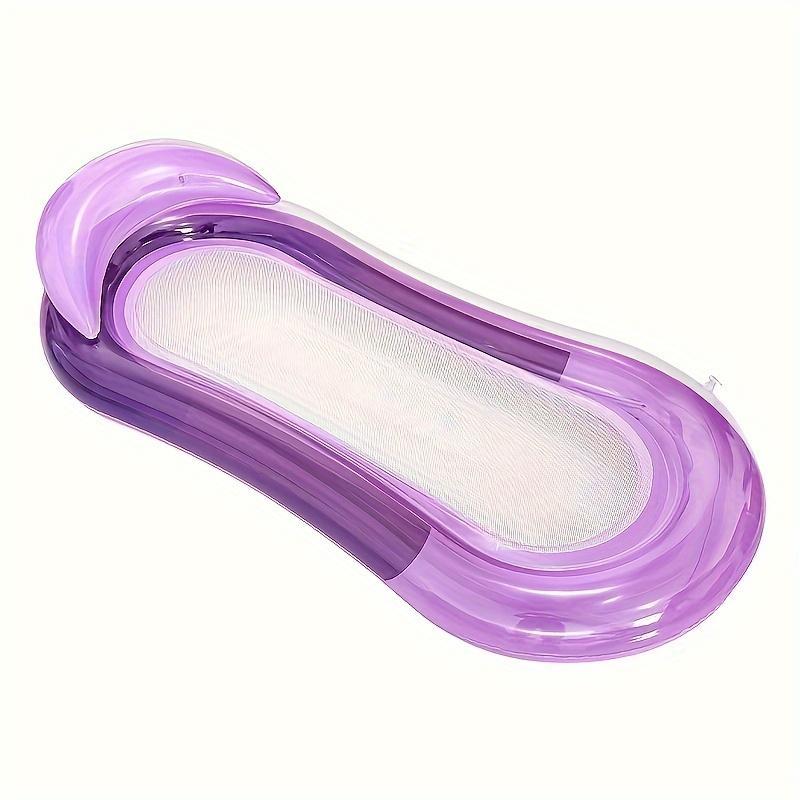 An Inflatable Swimming Float, Gradient Color Version with Backrest, Pool Water Floating Chair, Suitable for Beach, Pool, And Lake Water Activities