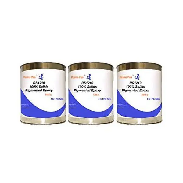RS1210 100% Solids Pigmented Epoxy - 2.5 lb Cans, 100% Solid Color, Non-Volatile, Suitable for Various Applications
