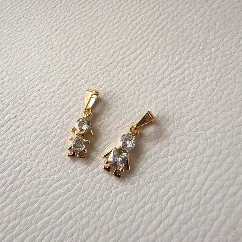 Boy and Girl Charm Set