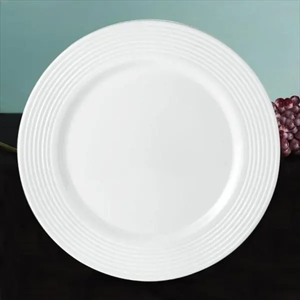 Lenox White Bone China Dinner Plate, 7-Degree Tin Can Alley DW Design, 11 1/8 Inches, Dishwasher Safe, Mix and Match