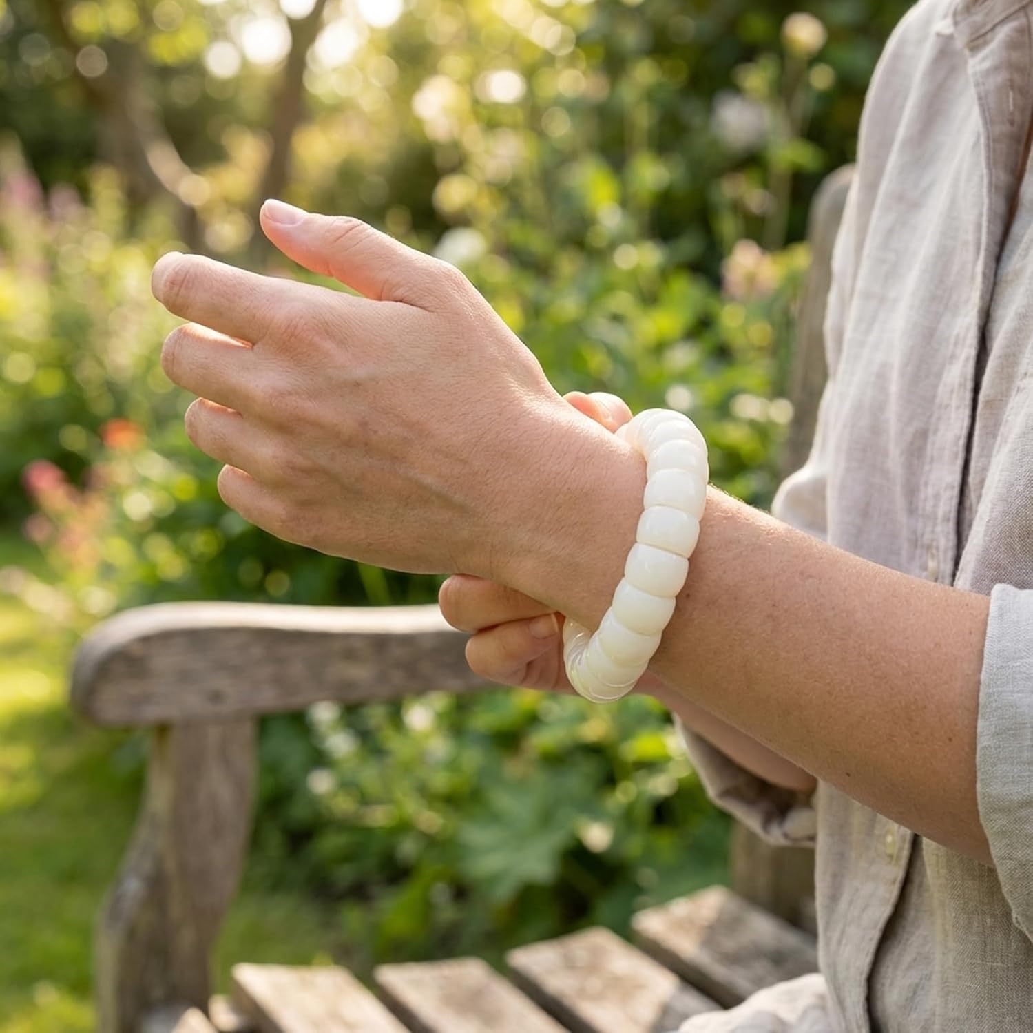 Fidget Bracelet, Fidget Bracelet for Women, Bodhi Bracelet Anxiety Relief Tool, Discreet Sensory Jewelry for Stress Management, Focus Enhancement During Work and Commutest