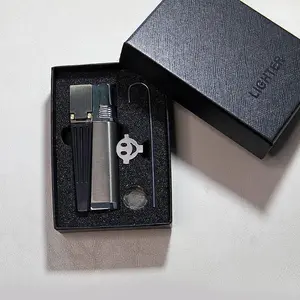 (No Gas) Foldable Metal Lighter, Refillable Soft Flame Torch, Portable Fire Starter, Creative Father's Day Gift for Men