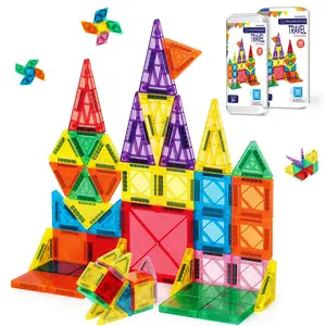 28/42pcs Mini Magnetic Building Blocks Toy Magnetic Sheets, Magnetic Building Tiles, Portable Travel Set Easy to Carry Children's Building Block Construction Toy, Parent-Child Interactive Toy, Suitable for Christmas/New Year/Festival Birthday Gifts