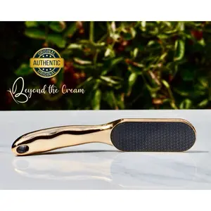 [Beyond The Cream Official] x The Thai Lyfe Foot File- Exfoliates Callused Feet with Advanced Nano-Glass Technology, Non-Slip & Ergonomic Handle for Baby Soft Feet in minutes! Waterproof and easy to clean. Original premium packaging perfect for gifting.