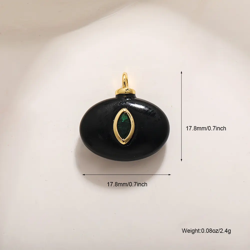 A670 Diamond studded Black Agate