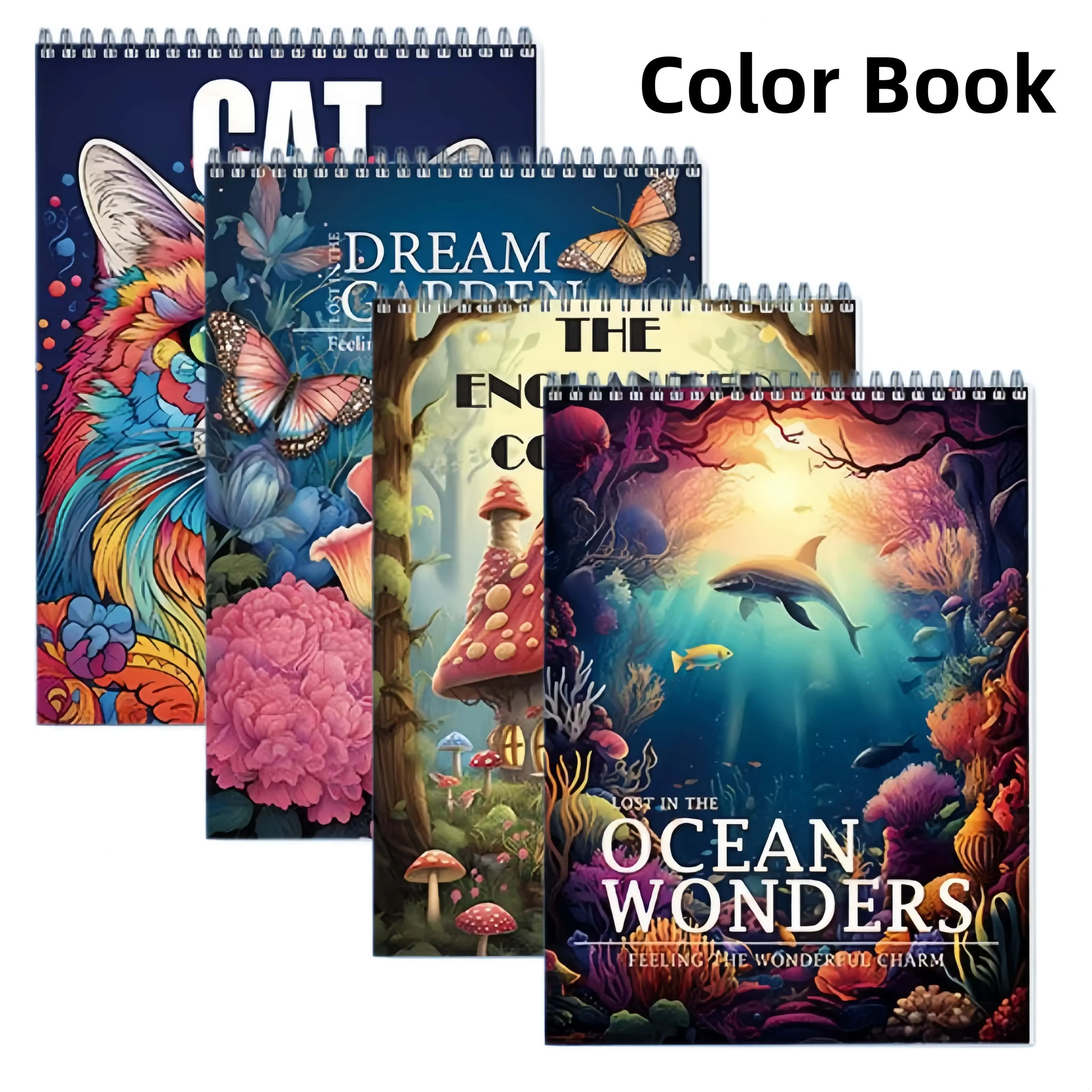 Adult Digital Coloring Book, Relaxing Art Therapy Activity, Stress Relief & Creative Inspiration, Perfect Gift for Artists-MM