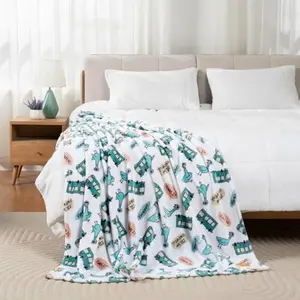 Eyesoul Berkshire Blanket VelvetLoft® Luxury Soft Polyester Throw Blanket, Don’t Let The Pigeon Drive The Bus