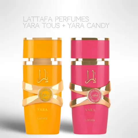 Lattafa Perfumes Yara Tous + Yara Candy 100ml (3.4oz) - Fragrance Collection Starter Pack - Fragrance Gift Bundle cologne