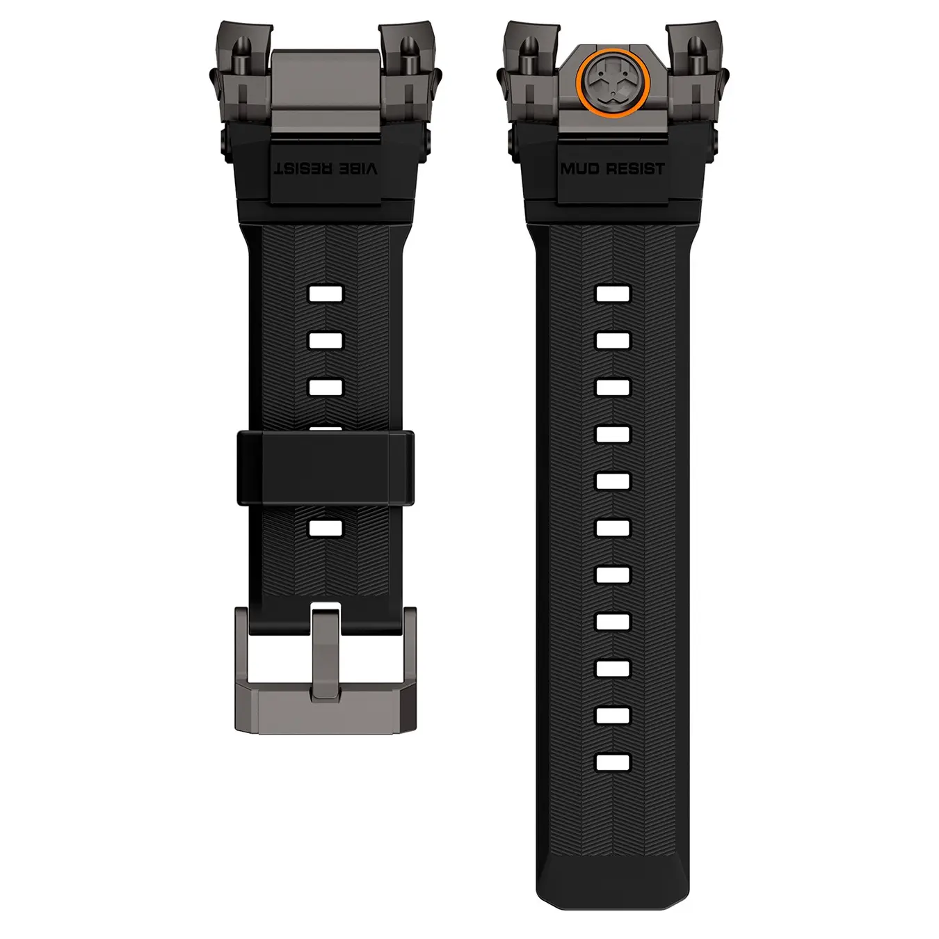 Premium Mechanical-Style Sport Strap for Apple Watch Ultra 49mm, Smart Watch Straps, Durable Anti-Shock Silicone Band, Protective Frame Included