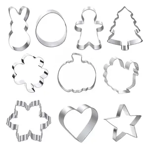 10 Packs Cookie Cutter Set Using Royal Icing, Frosting or Sprinkles, Your Cookies Will Look Great, Taste Great and Be Fun To Make