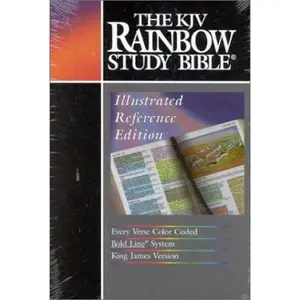 USED-The KJV Rainbow Study Bible: Illustrated Reference Edition, Every Verse Color-Coded, Bold Line System by Anonymous (Hardcover)