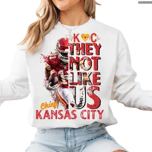They Not Like Us, Kansas City Chief, Sports Sweater, Sublimation Sweatshirt, Kansas City, Chief Football Football Future is Bright