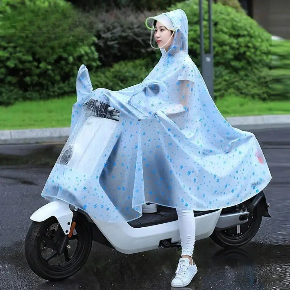 Motorcycle Raincoat, Waterproof Raincoat, Motorcycle Raincoat with Hood, Full Body Protective Raincoat for Bicycle, Electric Bike & Electric Car, Suitable for Daily Commuting, Waterproof Hooded Raincoat